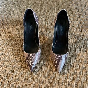 Zara snakeskin heels